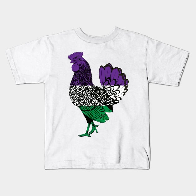 Chicken 3: Genderqueer Pride (2022) Kids T-Shirt by ziafrazier